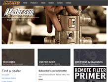 Tablet Screenshot of petersonfluidsys.com